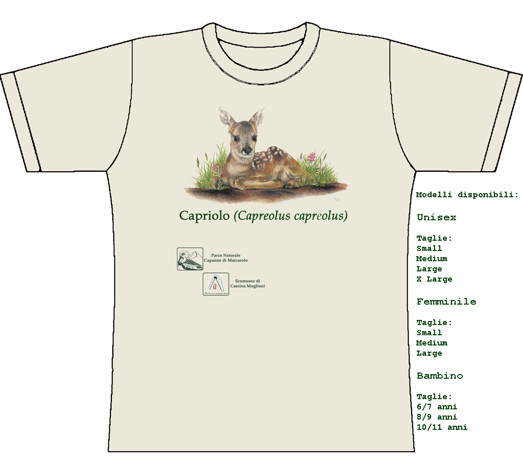 maglietta capriolo